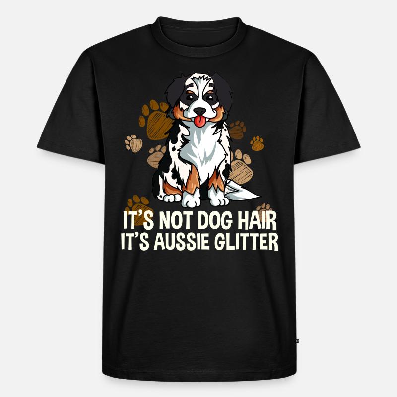 Australian Shepherd Geschenk Lustig - Männer Premium Bio T-Shirt - Schwarz