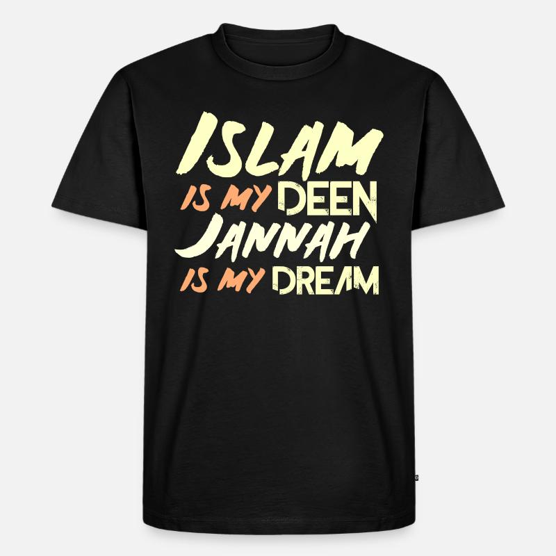 Islam Geschenk - Männer Premium Bio T-Shirt - Schwarz