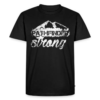 Pathfinder - Men's Premium Organic T-Shirt - black - Front - Nico (187cm)