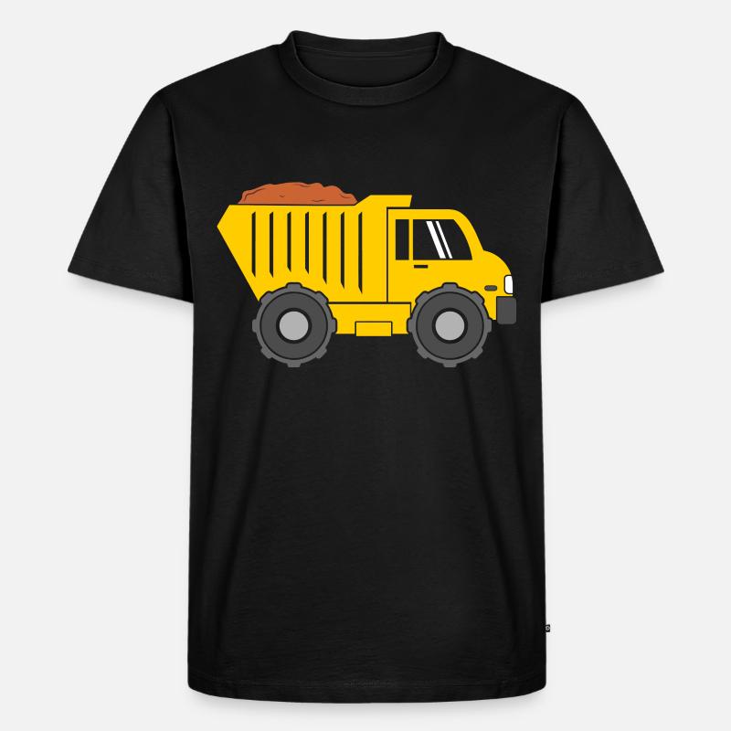 Laster LKW - Männer Premium Bio T-Shirt - Schwarz