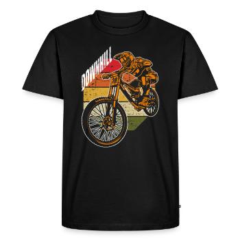 VTT VTT descente cadeau sport extrême - T-shirt Premium bio Homme - noir - Devant - Nico (187cm)