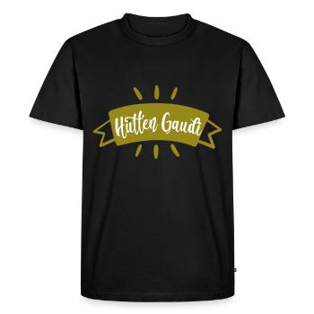 HUTS GAUDI GIFT IDEA - Men's Premium Organic T-Shirt - black - Front - Nico (187cm)