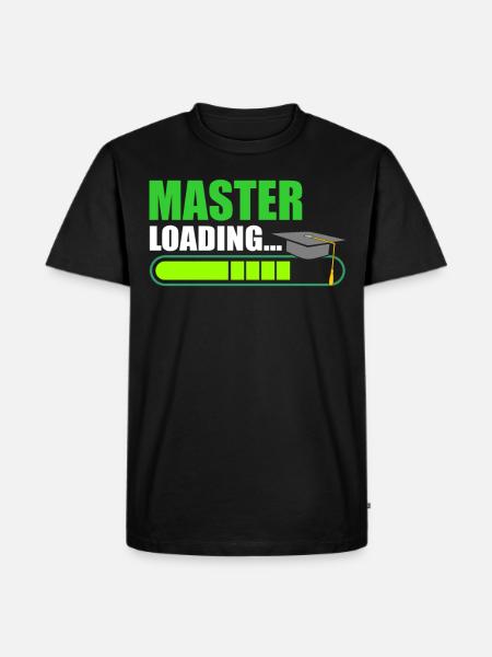 Master Loading Masterabschluss - Männer Premium Bio T-Shirt - Schwarz