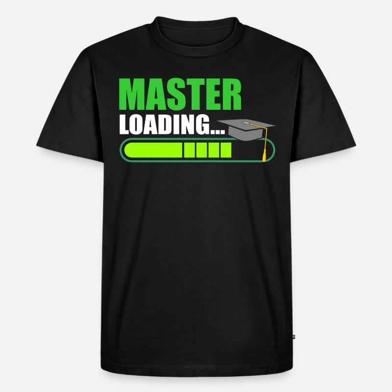 Master Loading Masterabschluss - Männer Premium Bio T-Shirt - Schwarz
