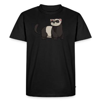 Furet furet - T-shirt Premium bio Homme - noir - Devant - Nico (187cm)