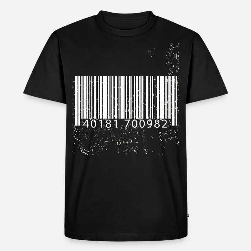 Barcode gift idea - Men's Premium Organic T-Shirt - black
