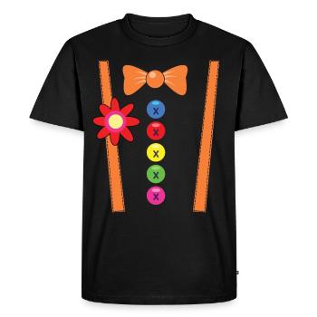 Clown costume T-shirt Mardi Gras group costumes - Men's Premium Organic T-Shirt - black - Front - Nico (187cm)