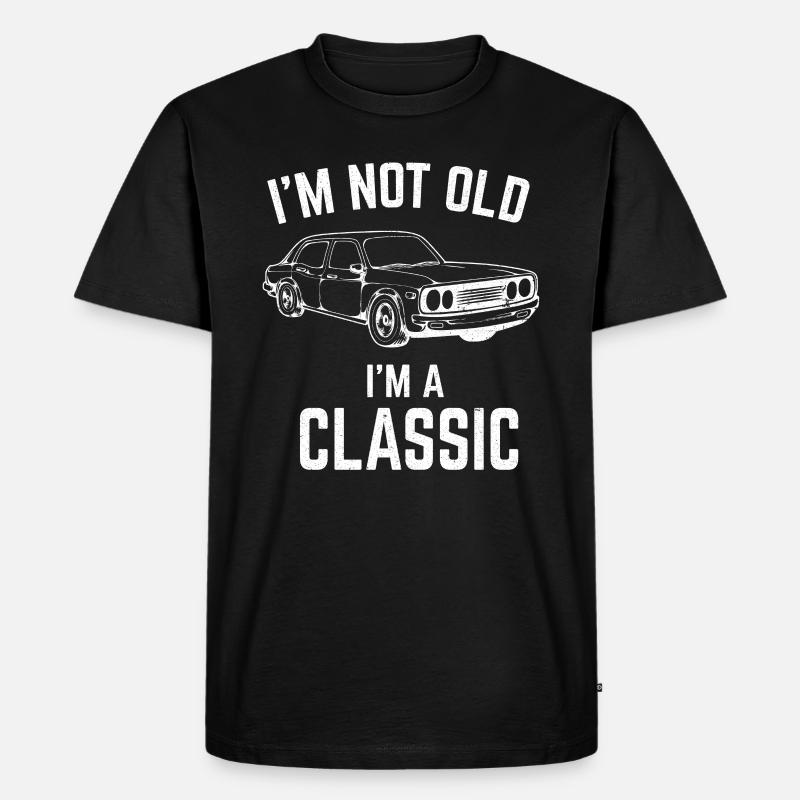 Auto - Männer Premium Bio T-Shirt - Schwarz