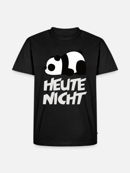 Not Panda today - Men's Premium Organic T-Shirt - black