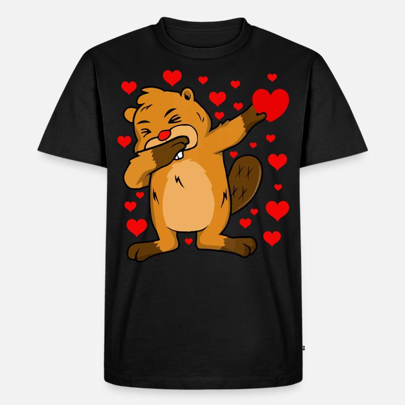 Valentines Day - Männer Premium Bio T-Shirt - Schwarz