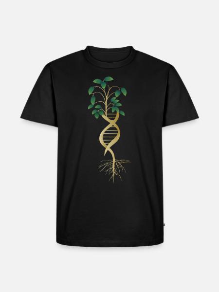 DNA Tree Life Earth Genetics Biology Science - Herre Premium økologisk T-shirt - sort