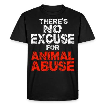 Expérimentation animale Cruauté envers les animaux Abolir le laboratoire expérimental - T-shirt Premium bio Homme - noir - Devant - Nico (187cm)