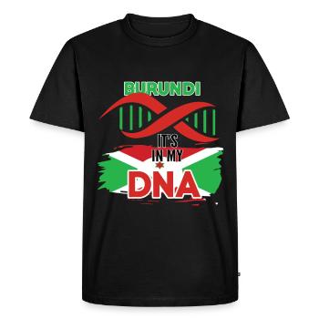 Le Burundi est dans mon ADN - T-shirt Premium bio Homme - noir - Devant - Nico (187cm)