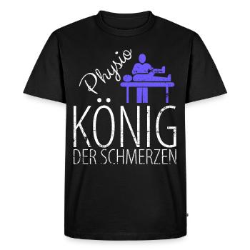 Physiothérapeute physiothérapie physiothérapie - T-shirt Premium bio Homme - noir - Devant - Nico (187cm)