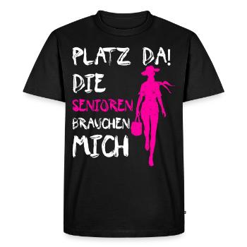 Geriatric nurse - care - Men's Premium Organic T-Shirt - black - Front - Nico (187cm)