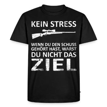 Schützenkönig Sportschießen Schützenverein - Männer Premium Bio T-Shirt - Schwarz - Vorne - Nico (187cm)