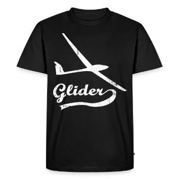 Pilote de planeur - T-shirt Premium bio Homme - noir - Devant - Nico (187cm)