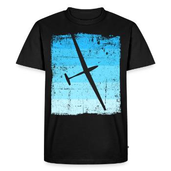 Pilote de planeur - T-shirt Premium bio Homme - noir - Devant - Nico (187cm)