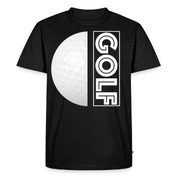 Balle de golf - T-shirt Premium bio Homme - noir - Devant - Nico (187cm)