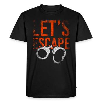 Permet de s'échapper de la prison - T-shirt Premium bio Homme - noir - Devant - Nico (187cm)