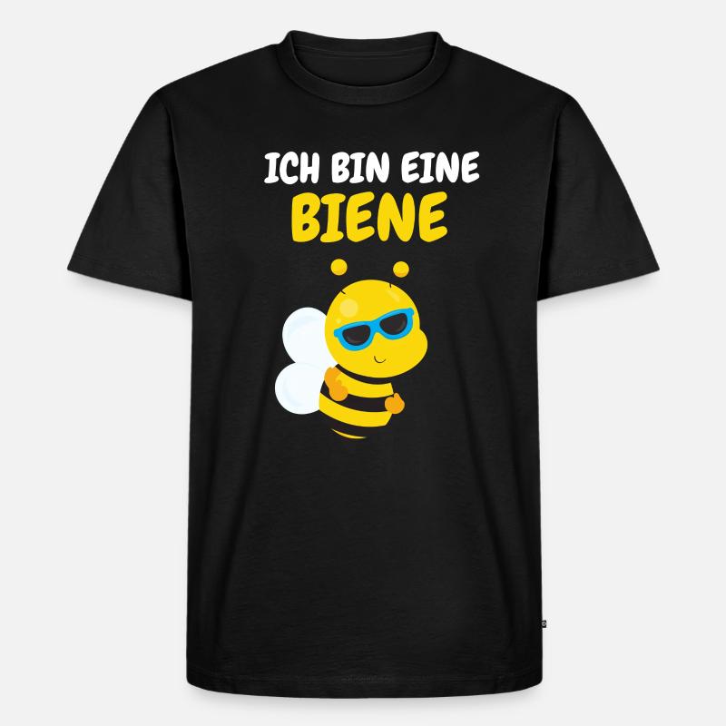 Biene - Männer Premium Bio T-Shirt - Schwarz