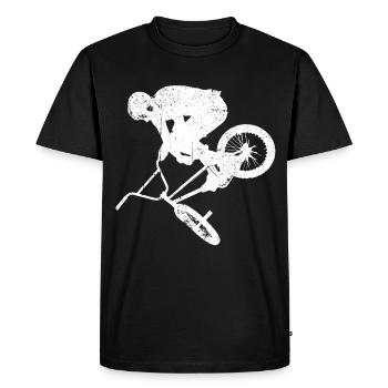 BMX - Men's Premium Organic T-Shirt - black - Front - Nico (187cm)