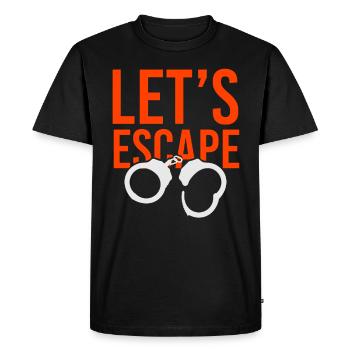 Prison Prison Break Prisoners Escape - Men's Premium Organic T-Shirt - black - Front - Nico (187cm)