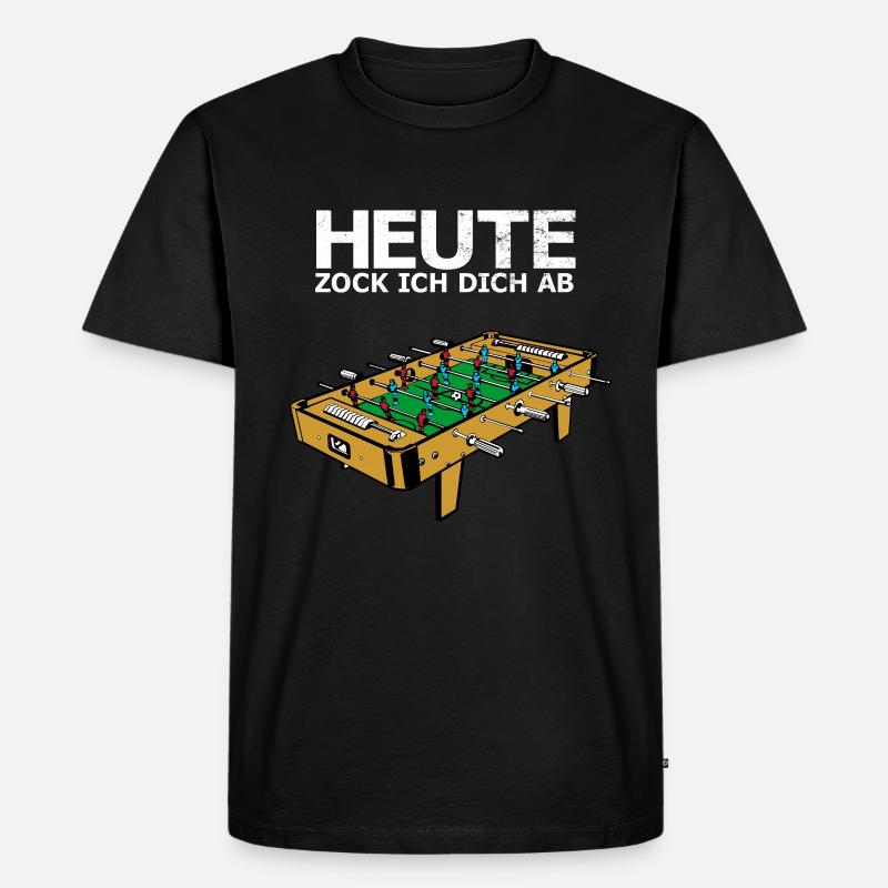 Tischkicker - Männer Premium Bio T-Shirt - Schwarz