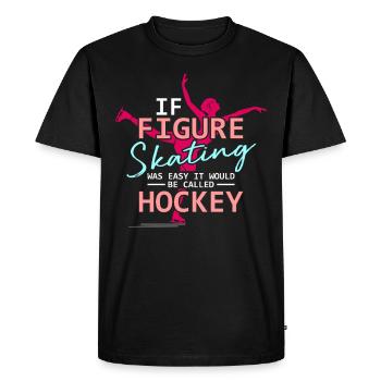 Patinage artistique patinage artistique patinage sur glace - T-shirt Premium bio Homme - noir - Devant - Nico (187cm)