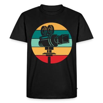 Cinéaste réalisateur réalisateur - T-shirt Premium bio Homme - noir - Devant - Nico (187cm)