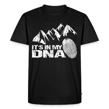 Mountains mountaineers mountaineering mountain sports - Men's Premium Organic T-Shirt - black - Front - Nico (187cm)