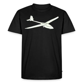 Pilote de planeur marin planeur - T-shirt Premium bio Homme - noir - Devant - Nico (187cm)
