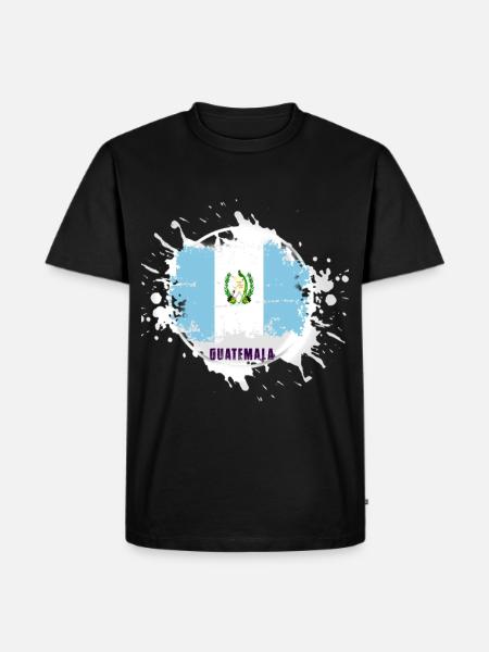 Guatemala flag with blob - Men's Premium Organic T-Shirt - black
