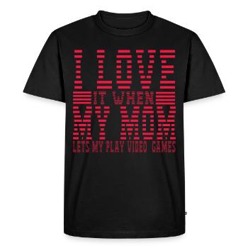 Gaming - T-shirt Premium bio Homme - noir - Devant - Nico (187cm)