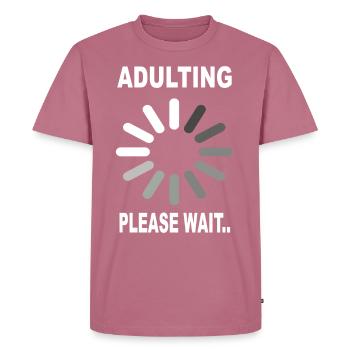 18th birthday - Men's Premium Organic T-Shirt - mauve - Front - Nico (187cm)