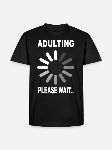 18th birthday - Men's Premium Organic T-Shirt - black