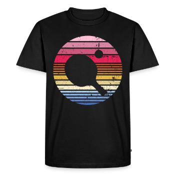 Ping pong table tennis - Men's Premium Organic T-Shirt - black - Front - Nico (187cm)