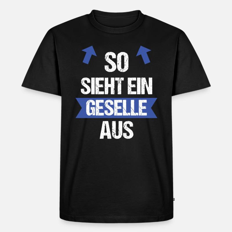 Geselle - Männer Premium Bio T-Shirt - Schwarz