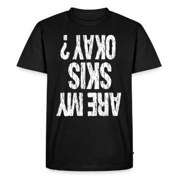 ski - Men's Premium Organic T-Shirt - black - Front - Nico (187cm)
