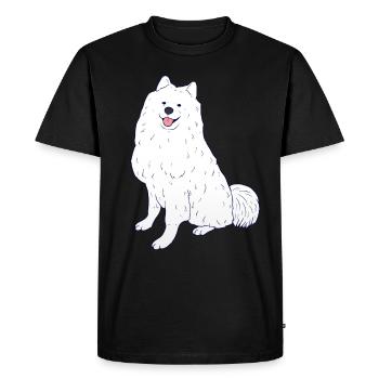 Samoyed - Men's Premium Organic T-Shirt - black - Front - Nico (187cm)
