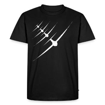 Planeur planeur Planeur Silot - T-shirt Premium bio Homme - noir - Devant - Nico (187cm)