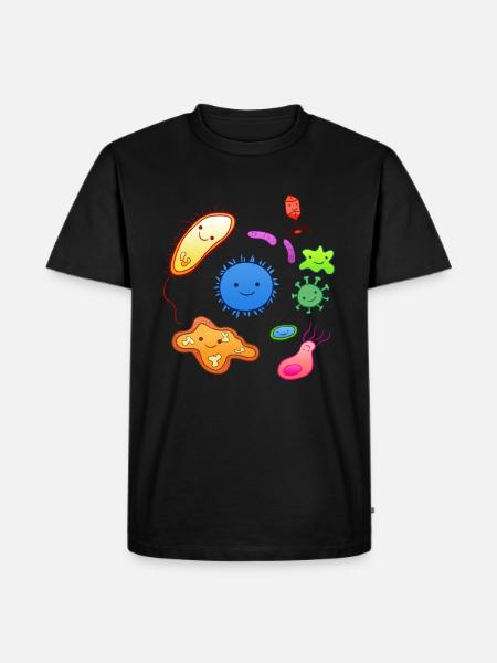 mircrobactéries - T-shirt Premium bio Homme - noir