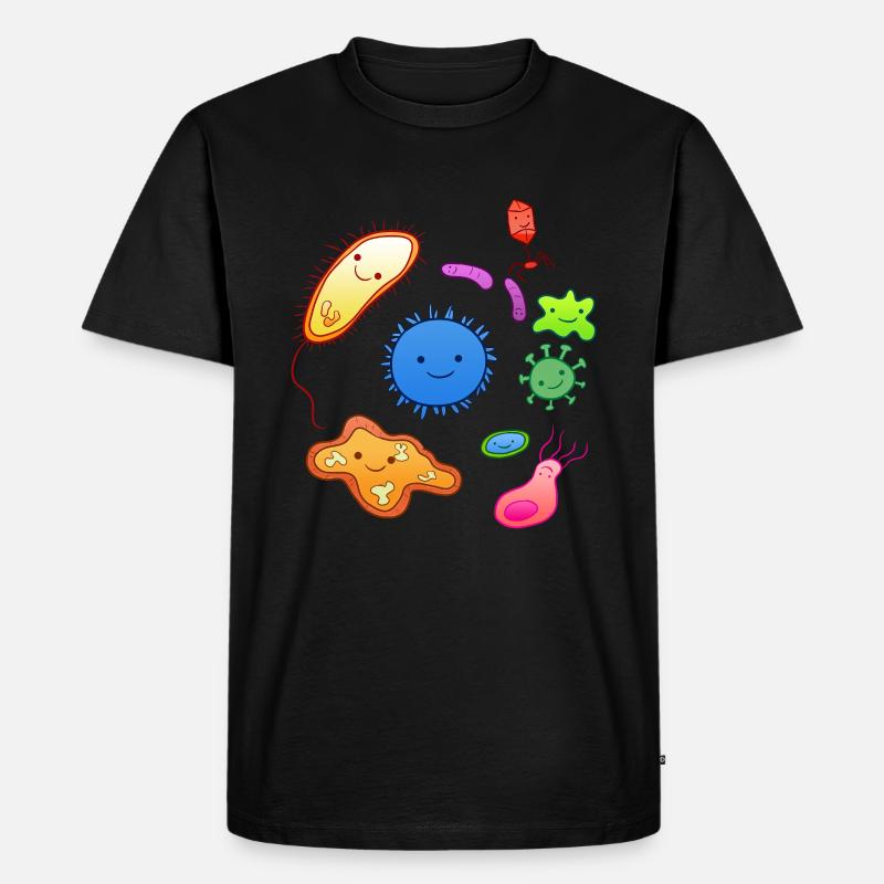 Microbacteria - Men's Premium Organic T-Shirt - black