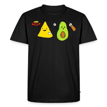 Guacamole Nacho Avocado Fiesta Mexique - T-shirt Premium bio Homme - noir - Devant - Nico (187cm)