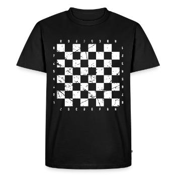 Déguisement d'échiquier - T-shirt Premium bio Homme - noir - Devant - Nico (187cm)
