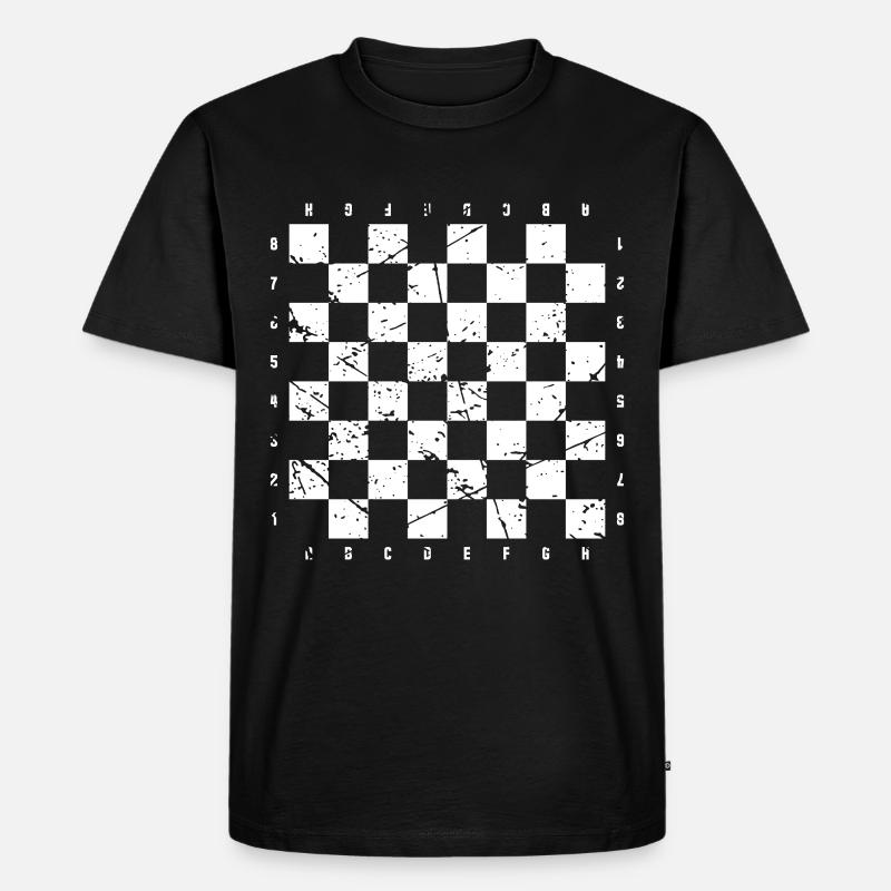 Chessboard Schachbrett Kostüm - Männer Premium Bio T-Shirt - Schwarz