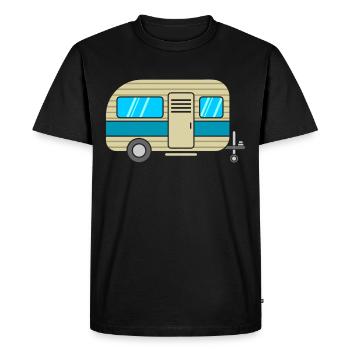 caravane - T-shirt Premium bio Homme - noir - Devant - Nico (187cm)