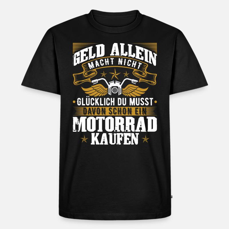 Biker Geschenkidee - Männer Premium Bio T-Shirt - Schwarz
