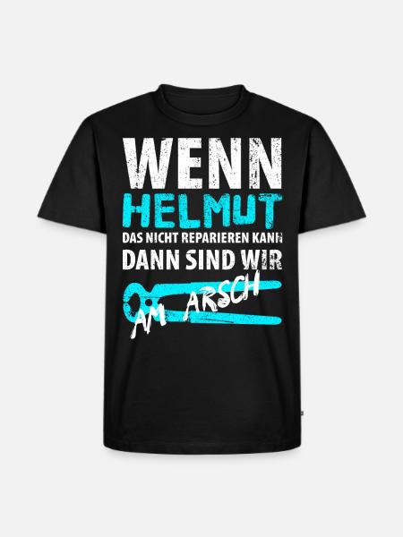 Heimwerker Helmut - Männer Premium Bio T-Shirt - Schwarz