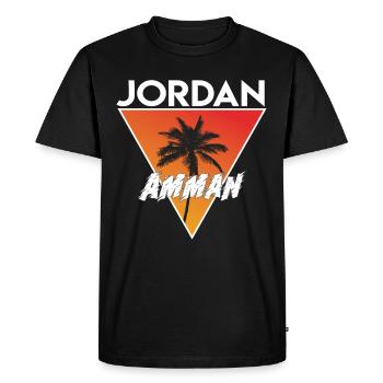 Jordan with capital - Men's Premium Organic T-Shirt - black - Front - Nico (187cm)